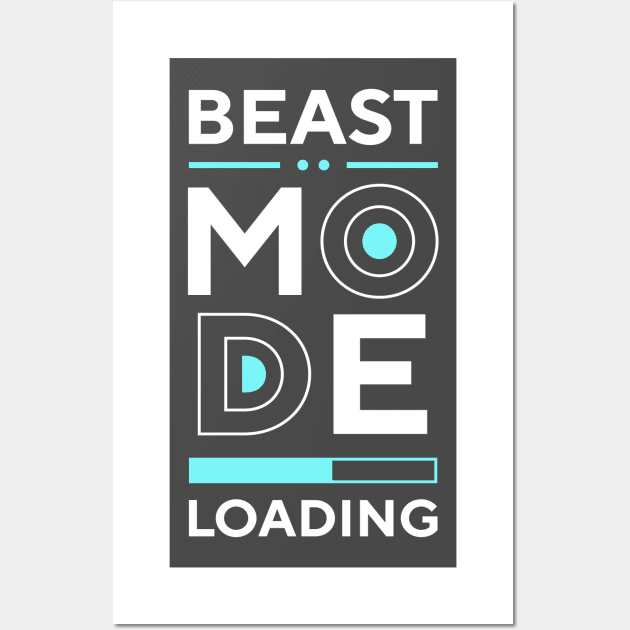 Beastmode Loading Wall Art by Weird Banana